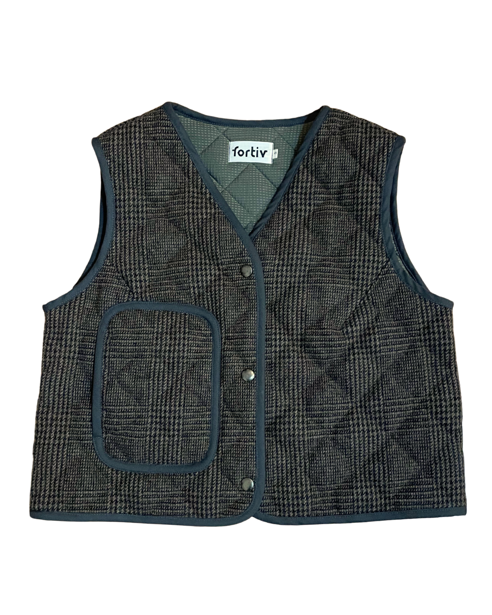 Quilted Vest in Wool