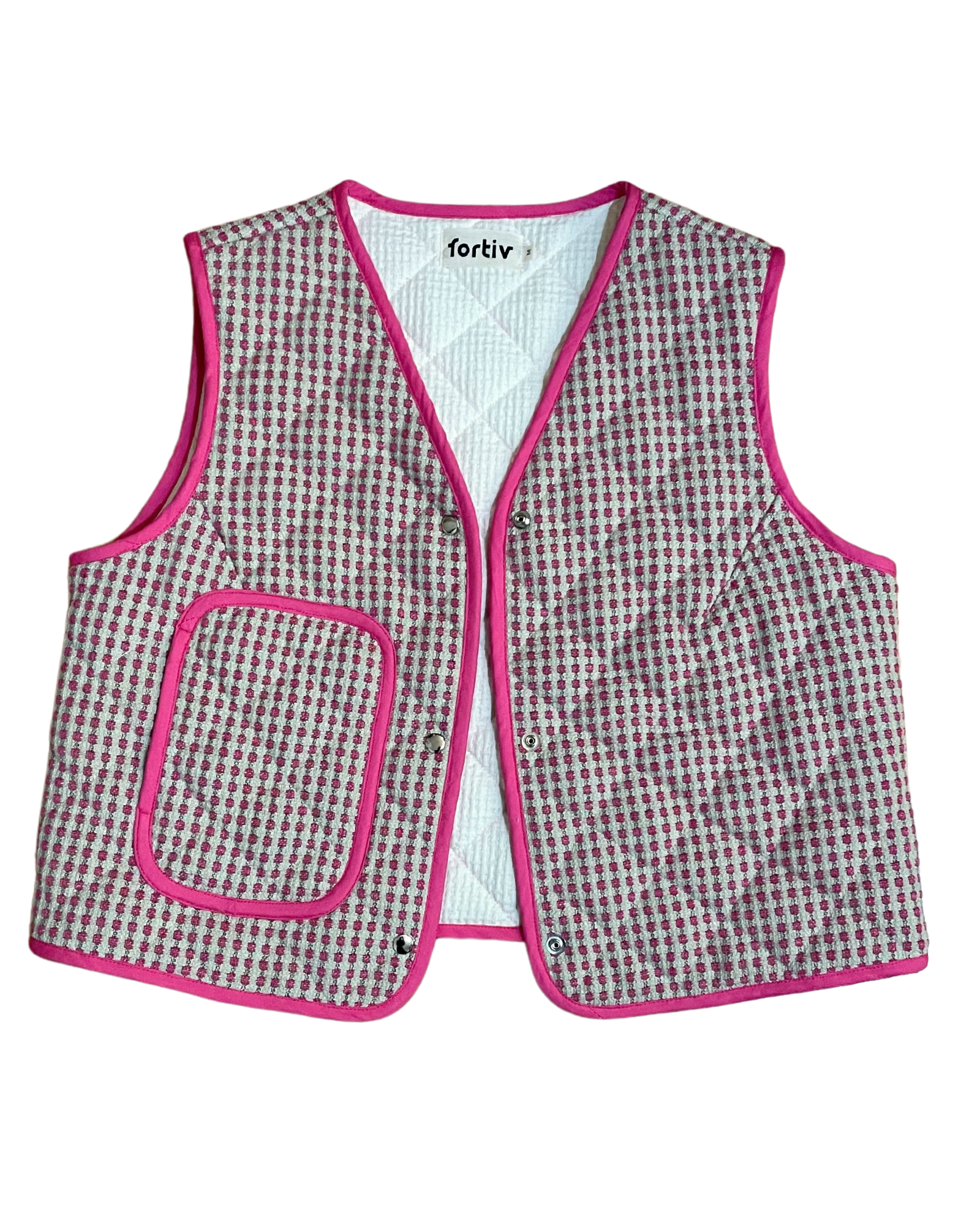 Quilted Vest in Heart- M